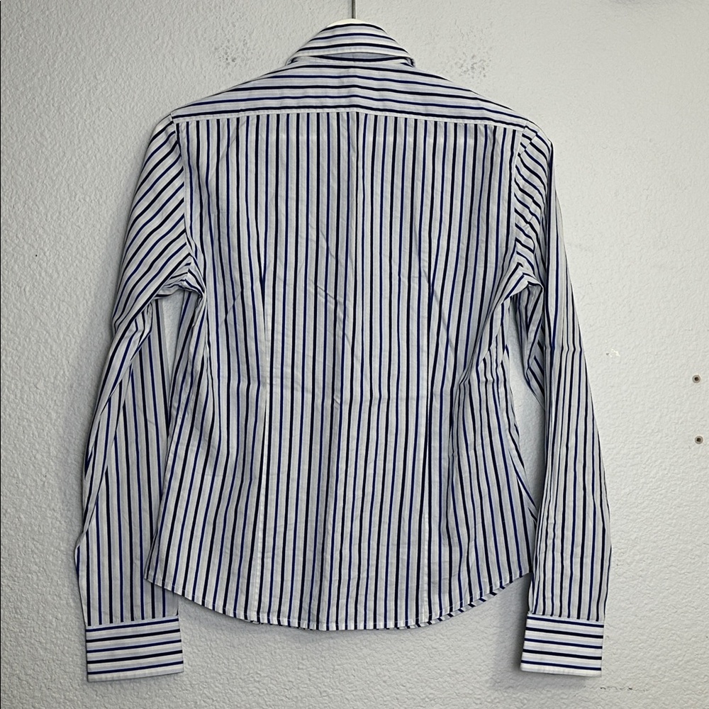 Lilly Pulitzer VINTAGE Striped Button Down Long Sleeve Size 2 Workwear Office - Picture 3 of 9